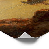 Indischer Kanu von Albert Bierstadt Poster (Ecke)