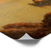 Indischer Kanu von Albert Bierstadt Poster (Ecke)
