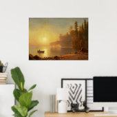 Indischer Kanu von Albert Bierstadt Poster (Heimbüro)