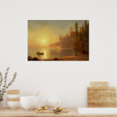 Indischer Kanu von Albert Bierstadt Poster (Küche)