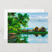 Indischer Kerala Gottes eigene Country-Postkarte Postkarte (Vorne/Hinten)