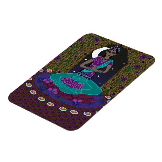 Indischer Klassiktänzer Magnet (Linke Seite)