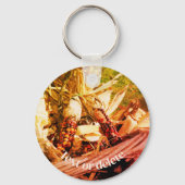 Indischer Kornkorb Vintag Personalisiert Schlüsselanhänger (Rückseite)