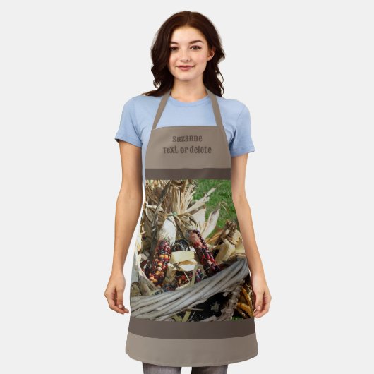 Indischer Kornweissaal Personalisiert Schürze (Getragen)