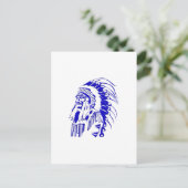 Indischer Krieger #4 Postkarte (Stehend Vorderseite)