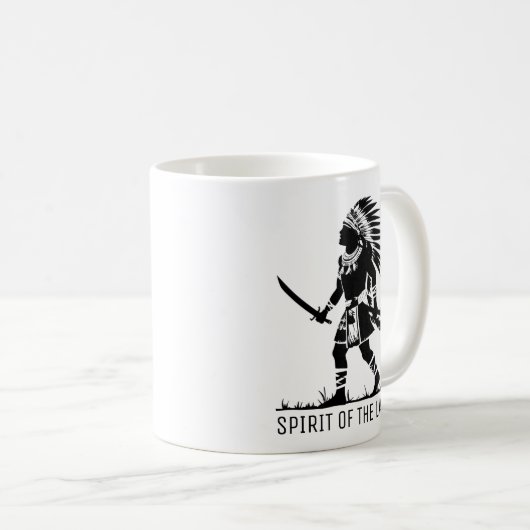 Indischer Krieger Kaffeetasse (VorderseiteRechts)