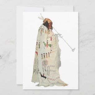 Indischer Krieger mit Pipe Portrait von Karl Bodme