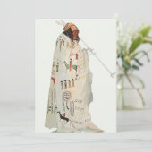 Indischer Krieger mit Pipe Portrait von Karl Bodme (Stehend Vorderseite)