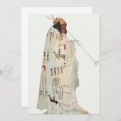 Indischer Krieger mit Pipe Portrait von Karl Bodme (Vorne/Hinten)