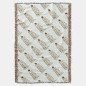 Indischer Krieger mit Pipe Portrait von Karl Bodme Decke (Vorderseite Vertikal)