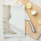 Indischer Krieger mit Pipe Portrait von Karl Bodme Geschirrtuch (Viertel Falte)