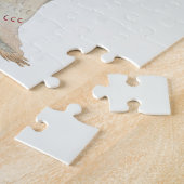 Indischer Krieger mit Pipe Portrait von Karl Bodme Puzzle (Seite)