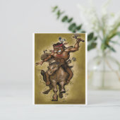 indischer Krieger Postkarte (Stehend Vorderseite)