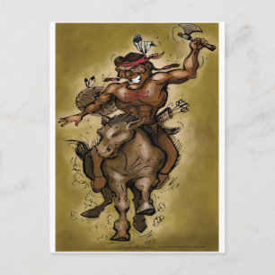 indischer Krieger Postkarte