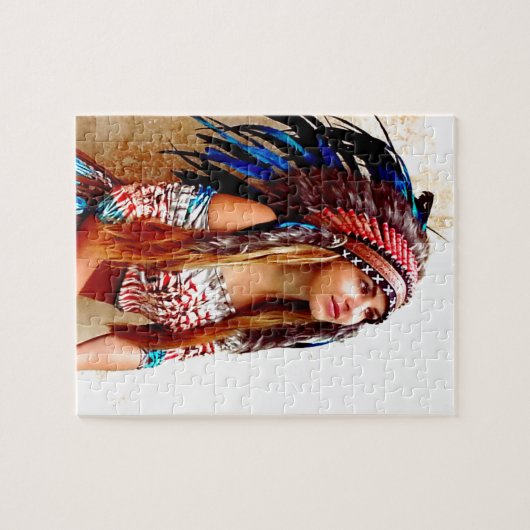 Indischer Krieger Puzzle (Horizontal)