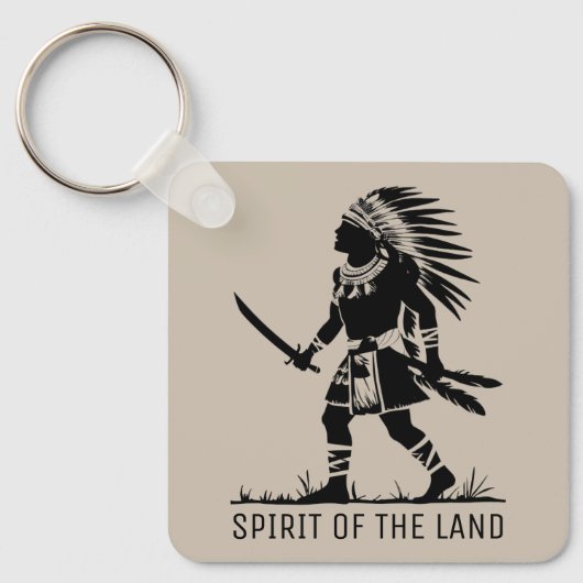 Indischer Krieger Schlüsselanhänger (Vorderseite)