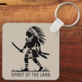 Indischer Krieger Schlüsselanhänger (Rückseite)