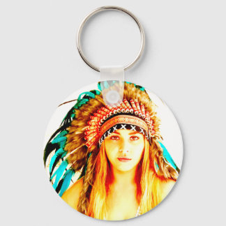 indischer Krieger Schlüsselanhänger