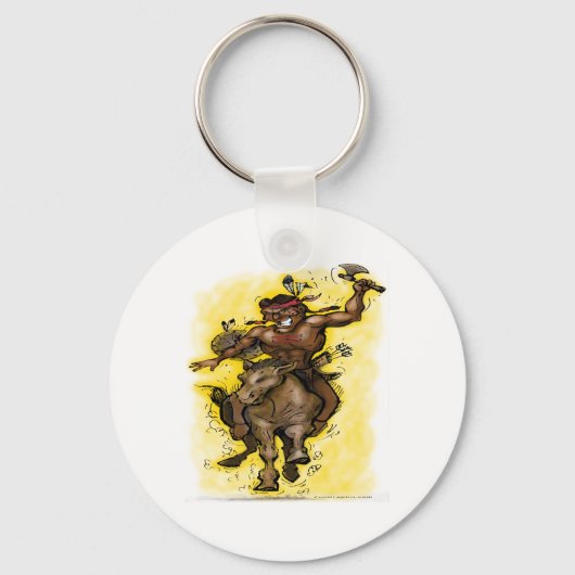 indischer Krieger Schlüsselanhänger (Vorderseite)