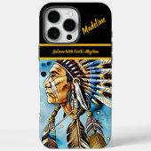 Indischer Krieger: Stammesmuster Case-Mate iPhone Hülle (Rückseite)