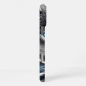 Indischer Krieger und Moonlit Wolf iPhone Hülle (Rechte Seite)