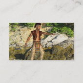 Indischer Krieger Visitenkarte (Rückseite)