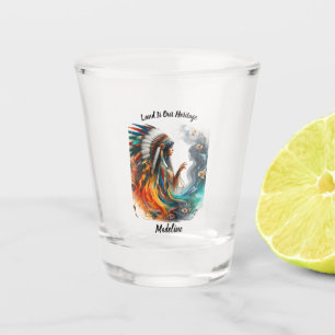 Indischer Künstlerstamm Schnapsglas