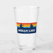 Indischer Lake New York Canoe Glas (Vorderseite)