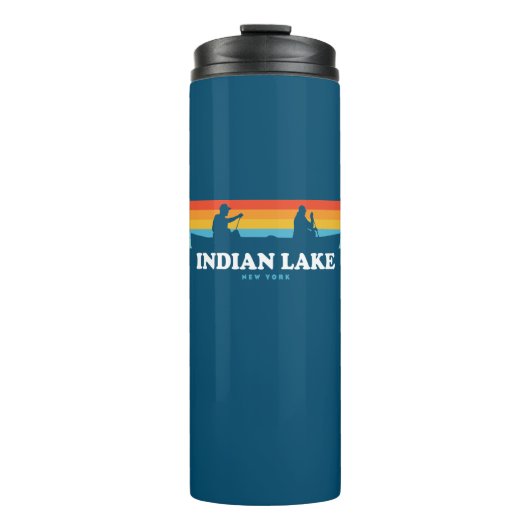 Indischer Lake New York Canoe Thermosbecher (Vorderseite)