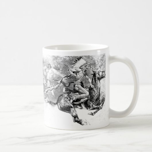 Indischer Leiter, der auf Pferd auflädt: Kaffeetasse (Rechts)