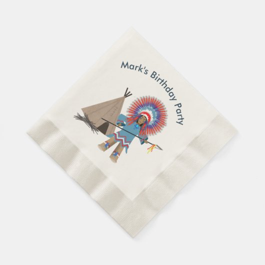 Indischer Leiter des Party Napkins - Party der Kin Serviette (Ecke)