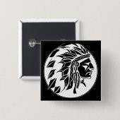 Indischer Leiter-Kopf Button (Vorne & Hinten)