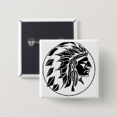 Indischer Leiter-Kopf Button (Vorne & Hinten)