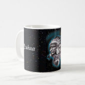 Indischer Leiter u. Wölfe Kaffeetasse (Vorderseite Links)