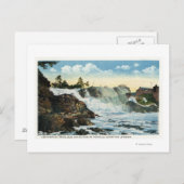 Indischer Leiter und alter Mann der Falls View Postkarte (Vorne/Hinten)