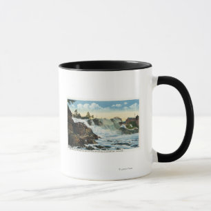 Indischer Leiter und alter Mann der Falls View Tasse