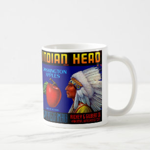Indischer Leiter Washington Äpfel Kaffeetasse