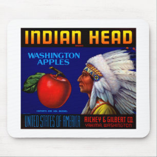 Indischer Leiter Washington Äpfel Mousepad