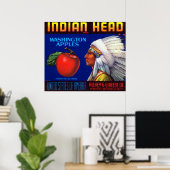 Indischer Leiter Washington Äpfel Poster (Heimbüro)