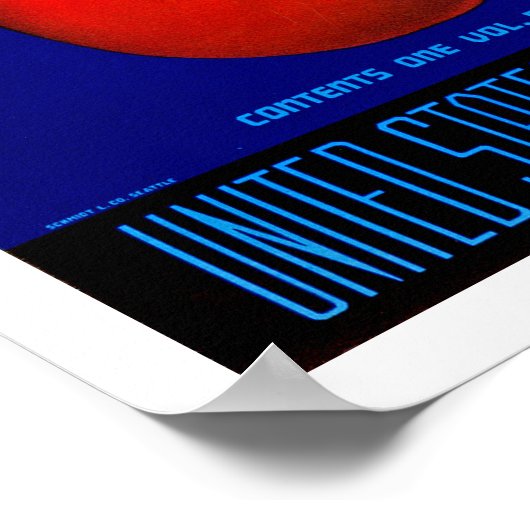 Indischer Leiter Washington Äpfel Poster (Ecke)