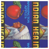Indischer Leiter Washington Äpfel Stoff (Nahaufnahme)