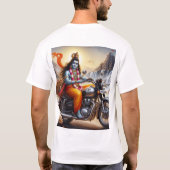 Indischer Lord von Shiva gedruckter T - Shirt (Rückseite)