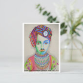 Indischer Maharadscha aus dem Jahr 1900, Originalk Postkarte (Stehend Vorderseite)