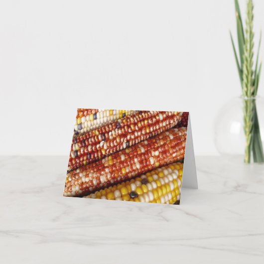 Indischer Mais Danke, dass Sie Notecards Dankeskarte (Vorderseite)