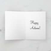 Indischer Mais, glücklicher Herbst! Karte (Innenseite)