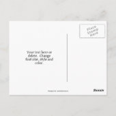 Indischer Mais in Korbweide Personalisiert Postkarte (Rückseite)