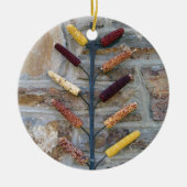 Indischer Mais Keramik Ornament (Vorne)