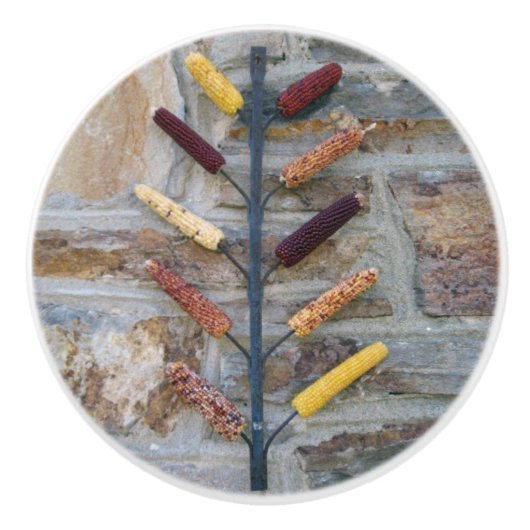 Indischer Mais Keramikknauf (Vorderseite)