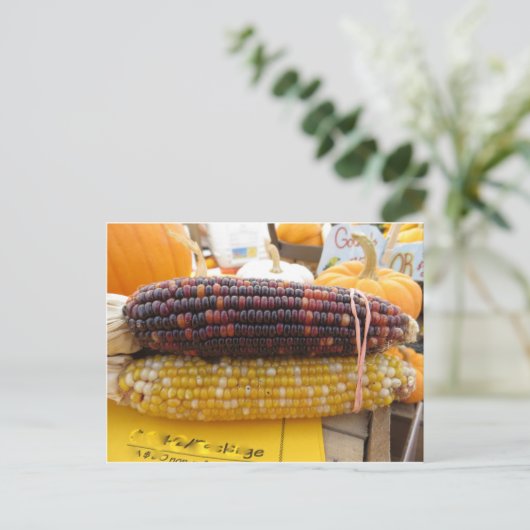 Indischer Mais Postkarte (Stehend Vorderseite)