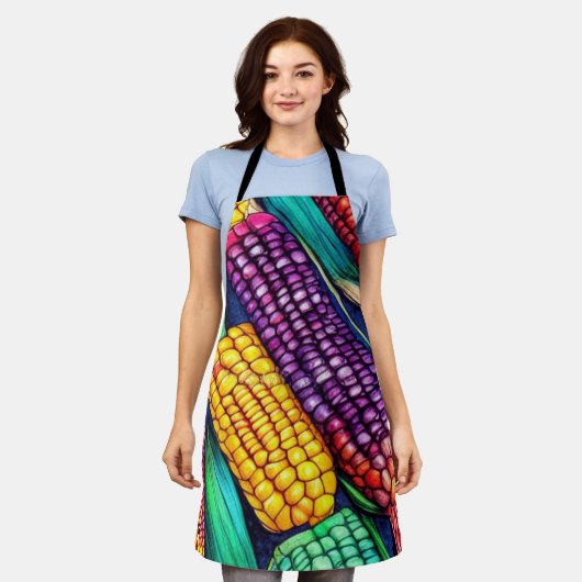 Indischer Mais Schürze (Getragen)